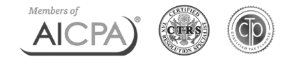 Logo of AICPA with "Members of" text and a circular seal design to the right.