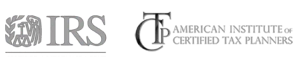 Logo of "American Institute of Certified Public Accountants" abbreviated as AICPA with stylized letters.
