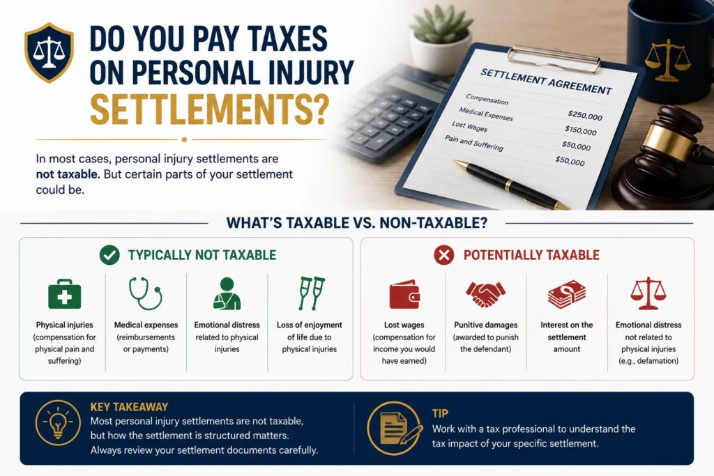 do you pay taxes on personal injury settlements