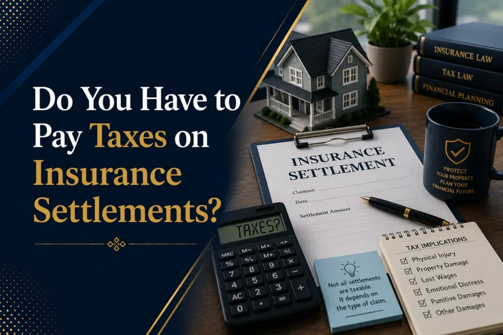do you have to pay taxes on insurance settlements