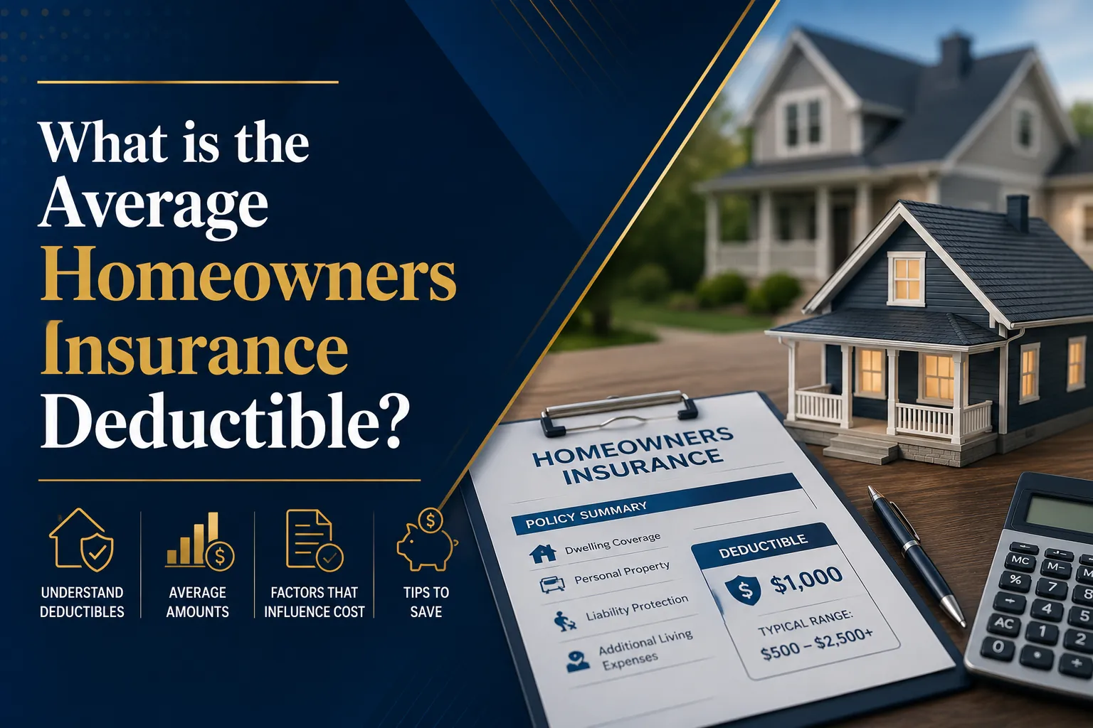 what is the average deductible on homeowners insurance