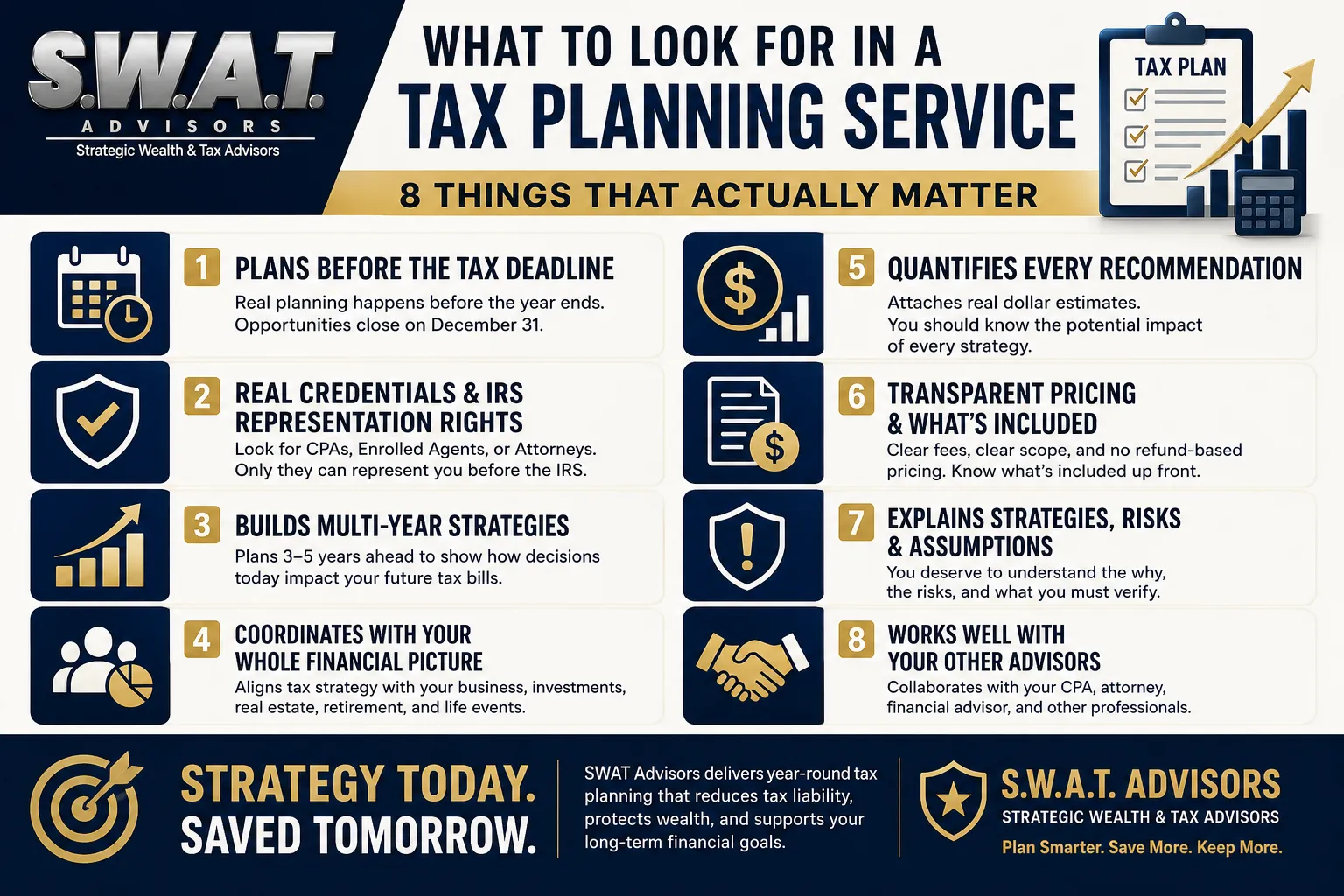 what to look for in a tax planning service