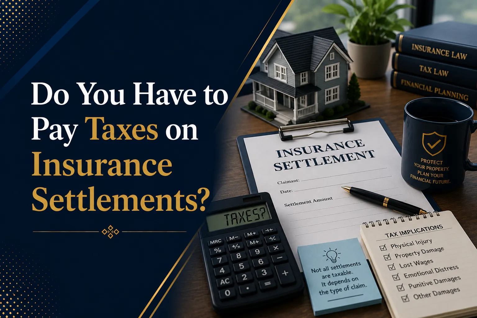 do you have to pay taxes on insurance settlements