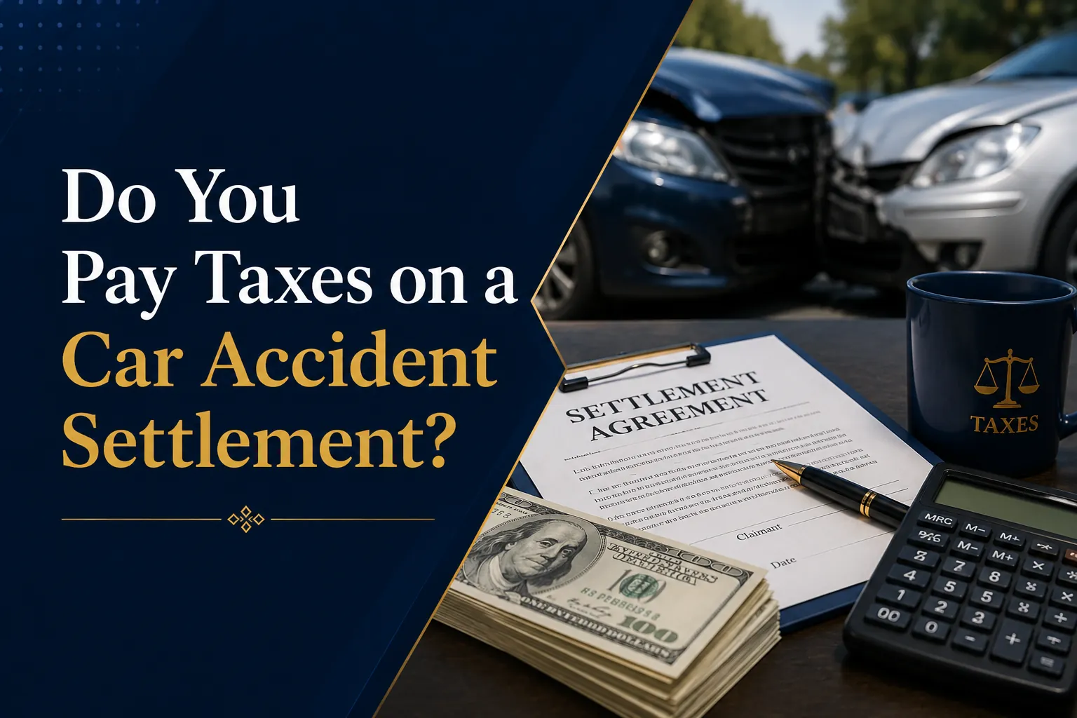 do you pay taxes on a car accident settlement